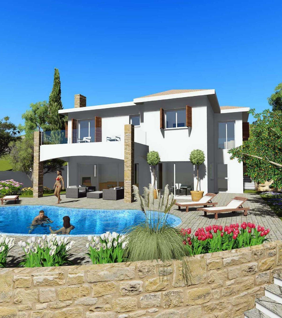 Image of Villa - 4 Bedrooms - 3 Bathrooms for Sale in Paphos-Cyprus, Image 3